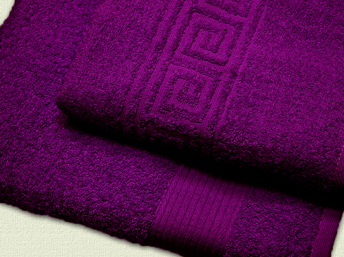 Махровое полотенце арт. 702 (цвет - фиолетовый)