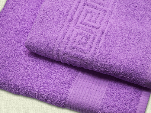 Махровое полотенце арт. 707 (цвет - лиловый)