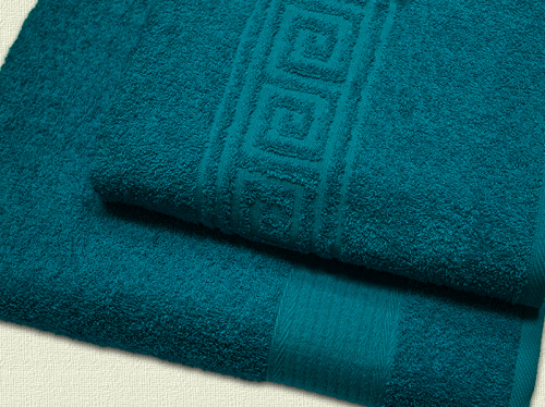 Махровое полотенце арт. 635 (цвет - тёмно-бирюзовый)
