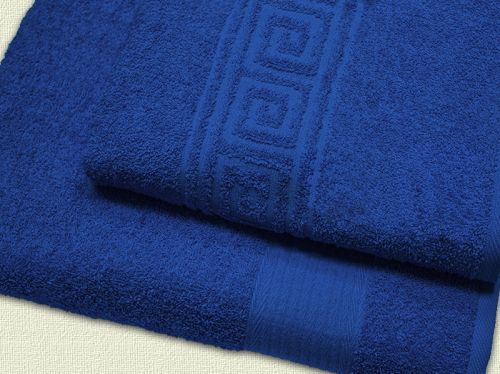 Махровое полотенце арт. 619 (цвет - синий)