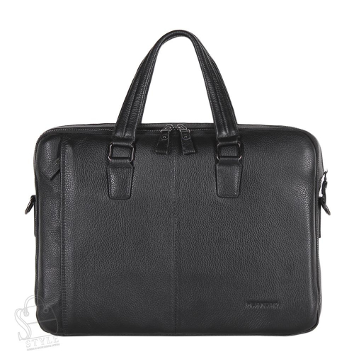 Портфель мужской кожаный 22-1167-1H black Heanbag