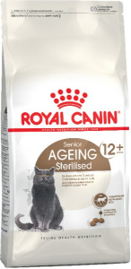 Royal Canin Senior Ageing Sterilised 12+, Сухой корм для пожилых стерилизованных кошек и кастрированных котов от 12 лет, (400 гр)