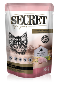 Secret Life Forse Влажный корм для котят индейка в соусе 85 г