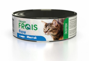 FRAIS Holistic Cat Консервы для кошек фарш, минтай 100 г