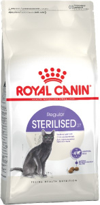Royal Canin Sterilised, Сухой корм для взрослых стерилизованных кошек и кастрированных котов от 1 года до 7 лет, (200 г)