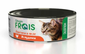 FRAIS Holistic Cat Консервы для кошек ломтики в желе, желудочки 100 г