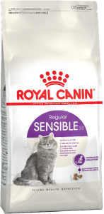Royal Canin Sensible 33 сухой корм для взрослых котов и кошек с чувствительной пищеварительной системой, (200 г)