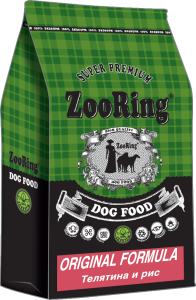ZOORING ADULT DOG ORIGINAL FORMULA Сухой корм-холистик для молодых и взрослых собак всех пород Телятина и Рис, (20 кг)