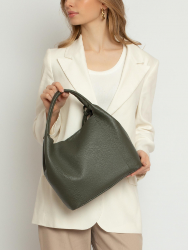 Сумка: Женская кожаная сумка Richet 2920LN 294 Зеленый