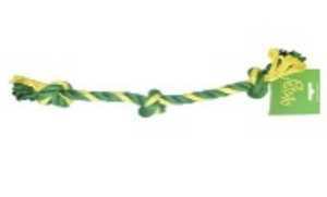 Petsiki Doglike Dental Knot Грейфер канатный 3 узла средний  (желтый-зеленый-зеленый)