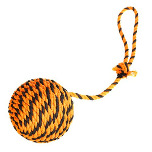 Doglike Мяч Броник большой с ручкой (оранжевый-черный), 120 мм