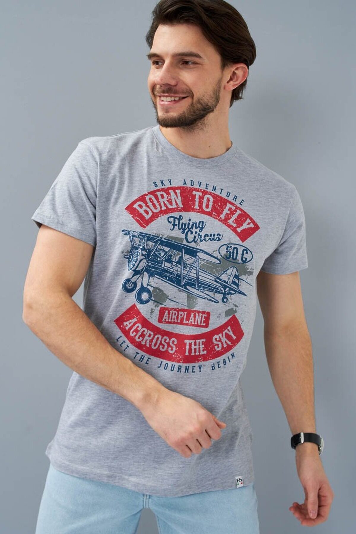 Футболка F5 #968337 143092 Серый меланж