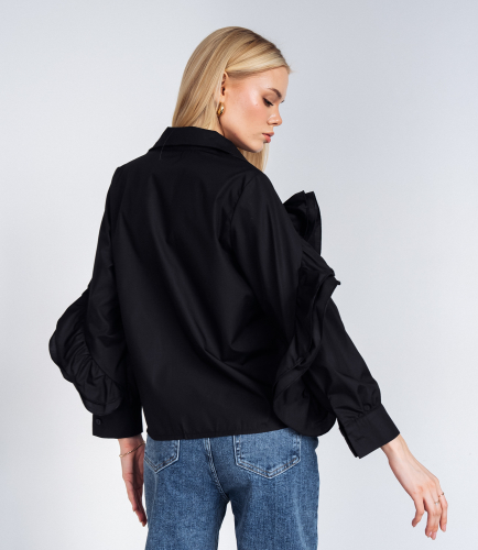 Ст.цена 1060руб.Блуза #КТ918 (2), чёрный