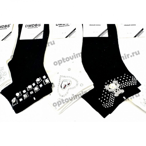 Носки женские Dmdbs короткие с узорами из камней и страз D016