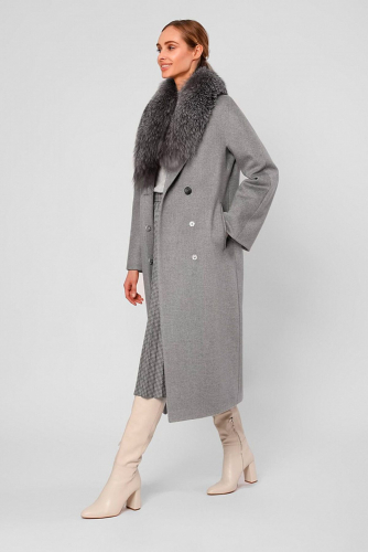 Пальто POMPA #707372Светло-серый