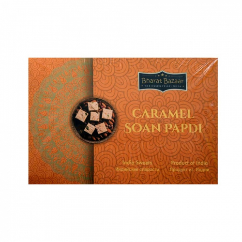 BHARAT BAZAAR Soan Papadi Caramel Сладости Соан Папди со вкусом Карамели 250г