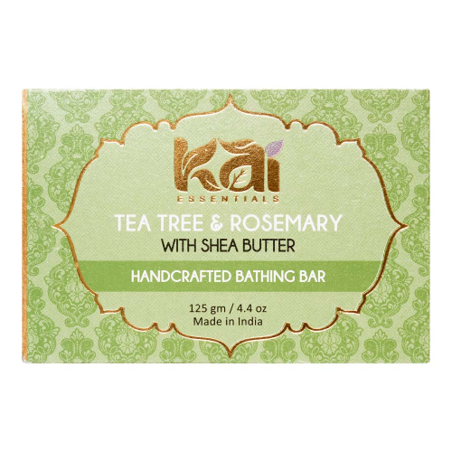 KAI ESSENTIALS Tea Tree & Rosemary Мыло Чайное дерево и розмарин Премиум с маслом ши 125г