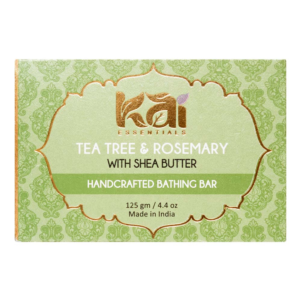 KAI ESSENTIALS Tea Tree & Rosemary Мыло Чайное дерево и розмарин Премиум с маслом ши 125г