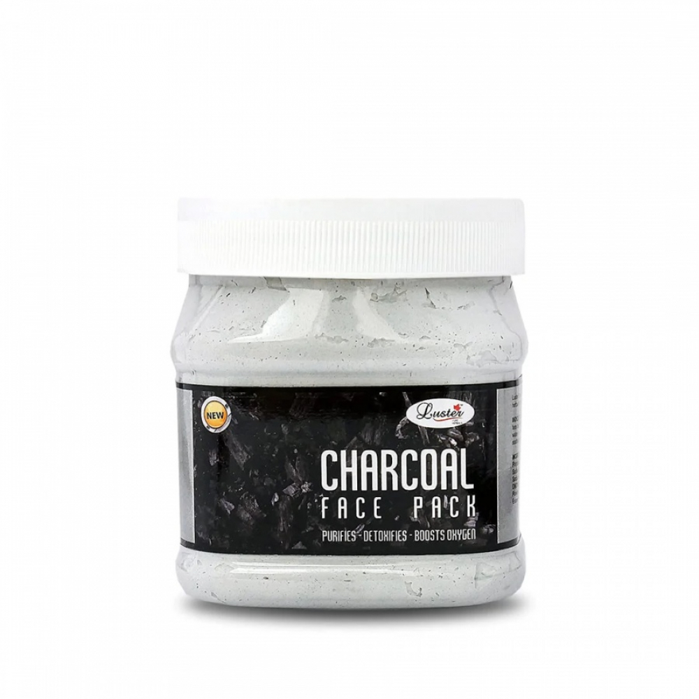 LUSTER Charcoal Face Pack Очищающая маска для лица с древесным углём 500мл