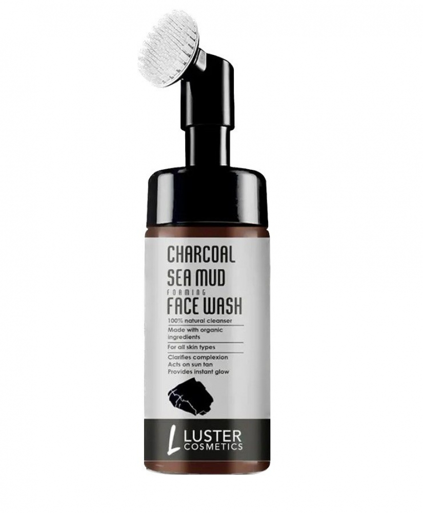 LUSTER Charcoal Sea Mud Foaming Face Wash Пенка для умывания с морской грязью и углём 100мл