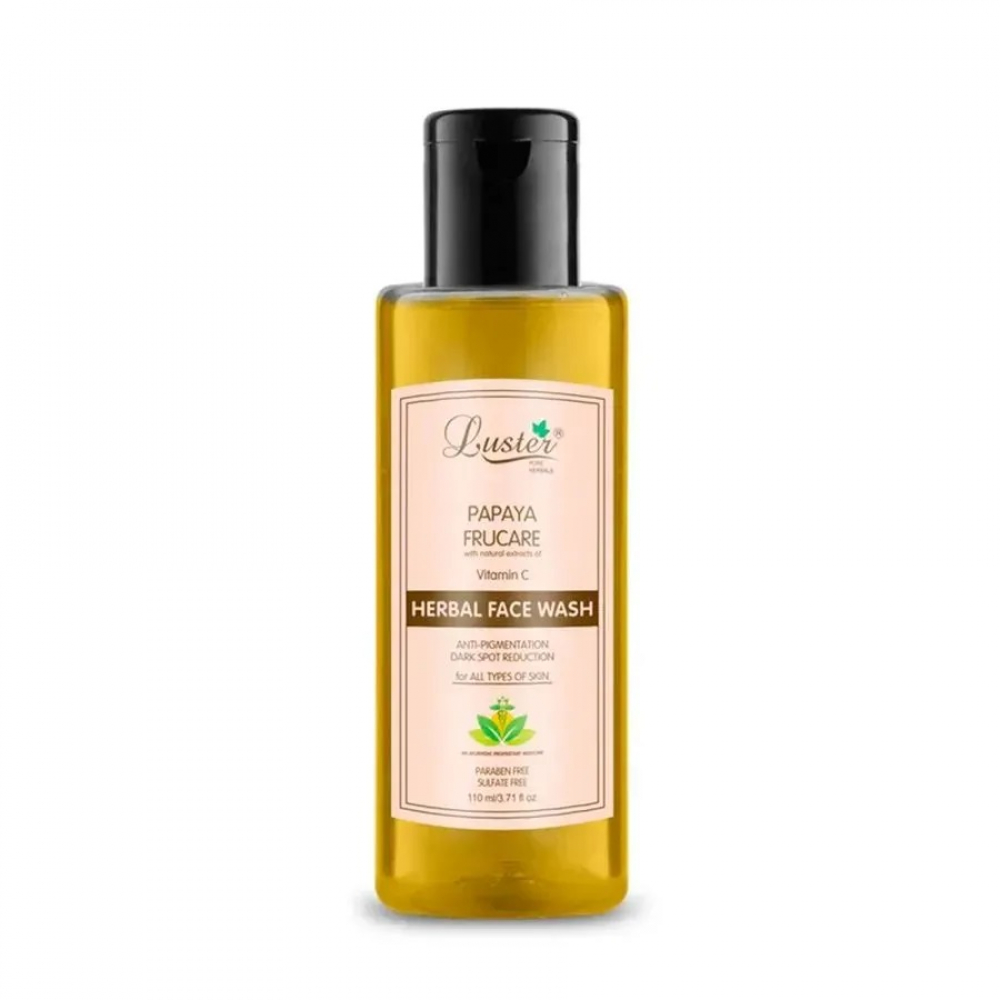 LUSTER Papaya Frucare Herbal Face Wash Гель для умывания с зкстрактом папайи и витамином C 110мл