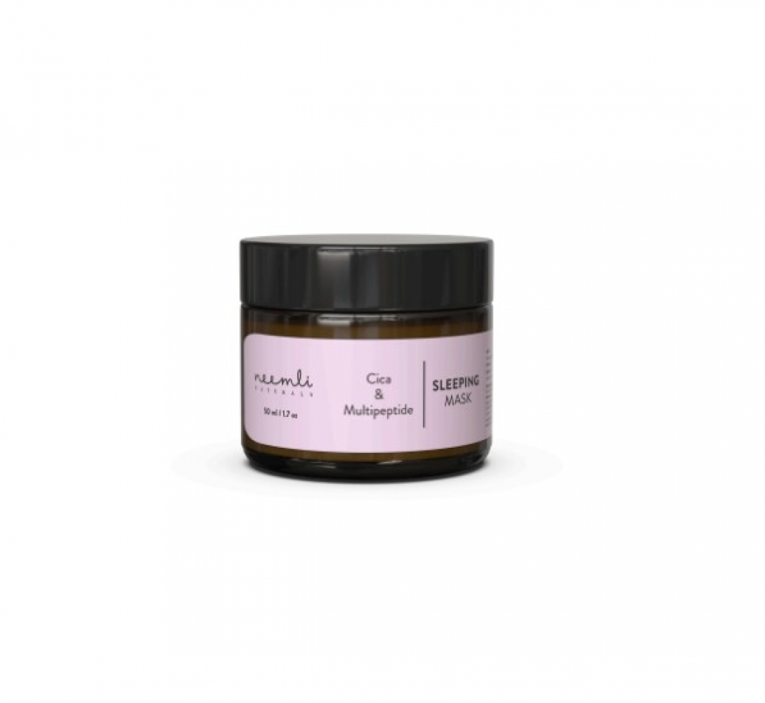 NEEMLI NATURALS Cica & Multipeptide Sleeping mask Восстанавливающая ночная маска для лица с экстрактом центеллы азиатской и комплексом пептидов 60г
