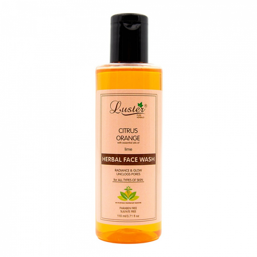 LUSTER Citrus Orange Herbal Face Wash Гель для умывания с экстрактами цитрусовых 110мл