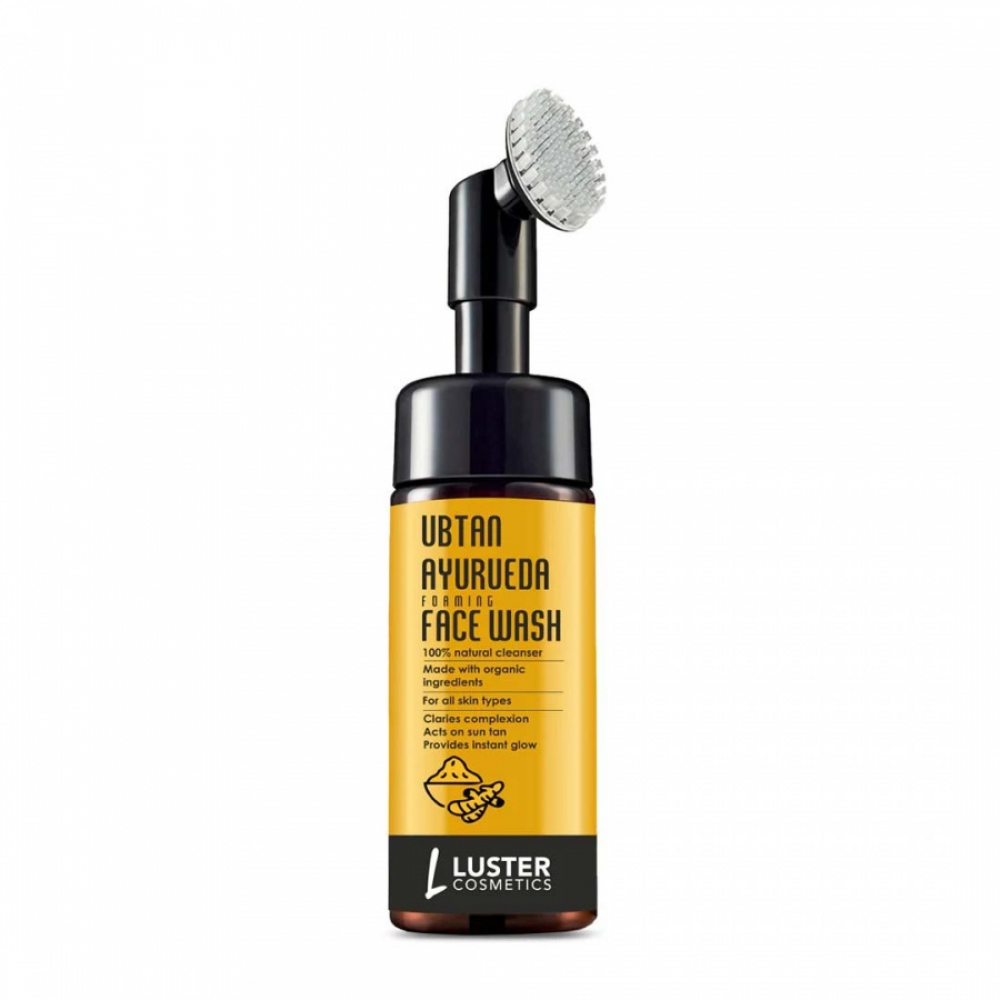 LUSTER Ubtan Ayurveda Foaming Face Wash Пенка-убтан для умывания с экстрактами аюрведитеских трав 100мл