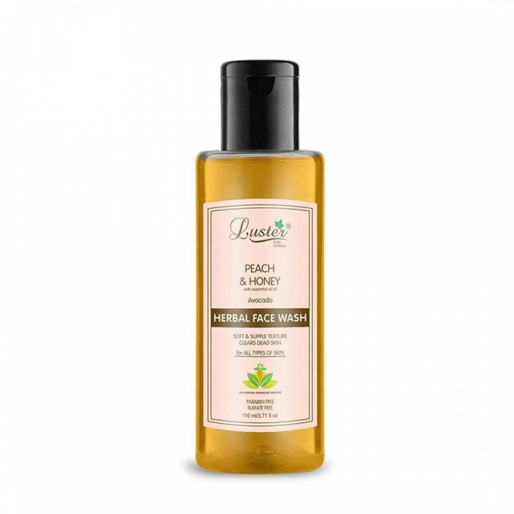 LUSTER Peach & Honey Harbal Face Wash Гель для умывания с экстрактом персика и мёдом 110мл