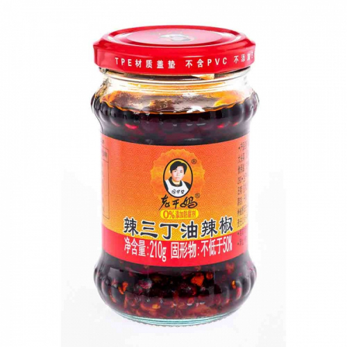 LAO GAN MA Spicy sauce Острый соус с кольраби и арахисом 210г ст/б