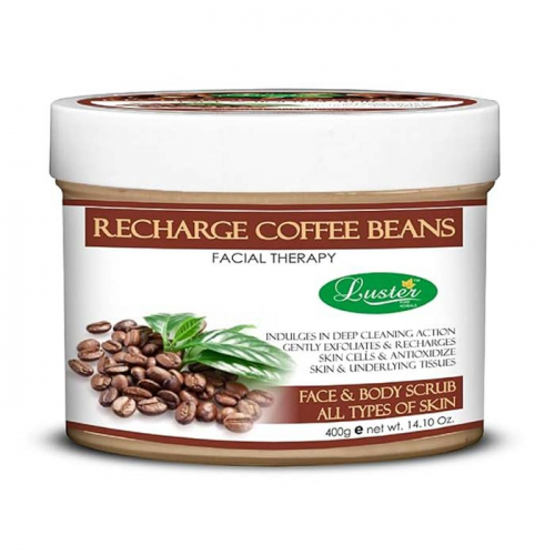 Luster Recharge Coffee Bean  Cream Scrub Скраб для лица и тела с кофейными зёрнами 400г