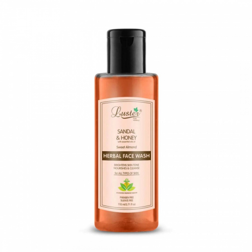 LUSTER Sandal & Honey Herbal Face Wash Питательный гель для умывания с маслом сандалового дерева и мёдом 110мл