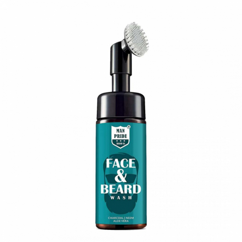 LUSTER Man Pride Charcoal Face & Beard Wash Face Wash Мужская пенка для умывания с древесным углём для лица и бороды  100мл
