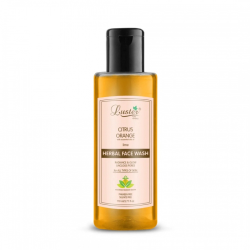 LUSTER Citrus Orange Herbal Face Wash Гель для умывания с экстрактами цитрусовых 110мл