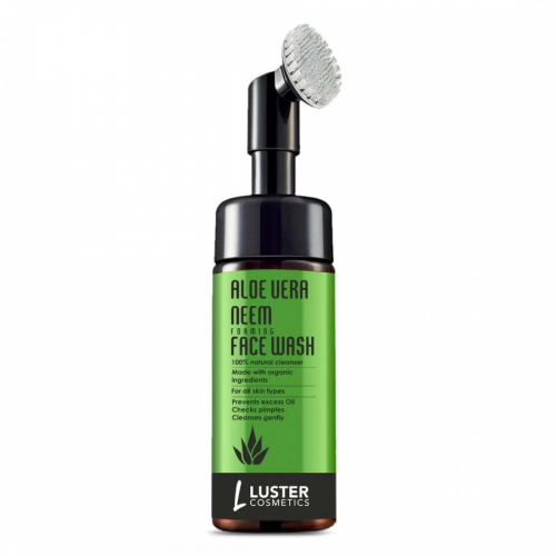 LUSTER Aloe Vera & Neem Foaming Face Wash Пенка для умывания с экстрактами Алоэ Вера и нима 100мл