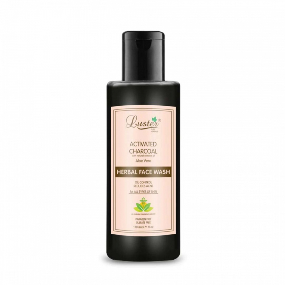 LUSTER Activated Charcoal Herbal Face Wash Гель для умывания с активированным углём 110мл