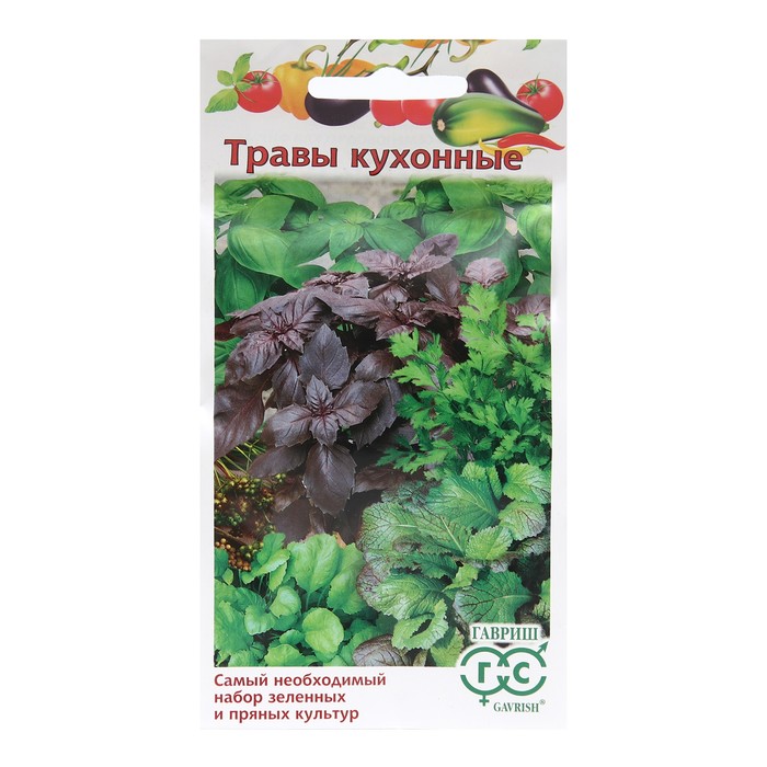 Семена Кухонные травы, ц/п, 3,4 г