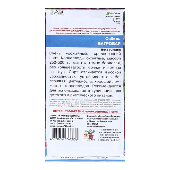 Семена Свекла