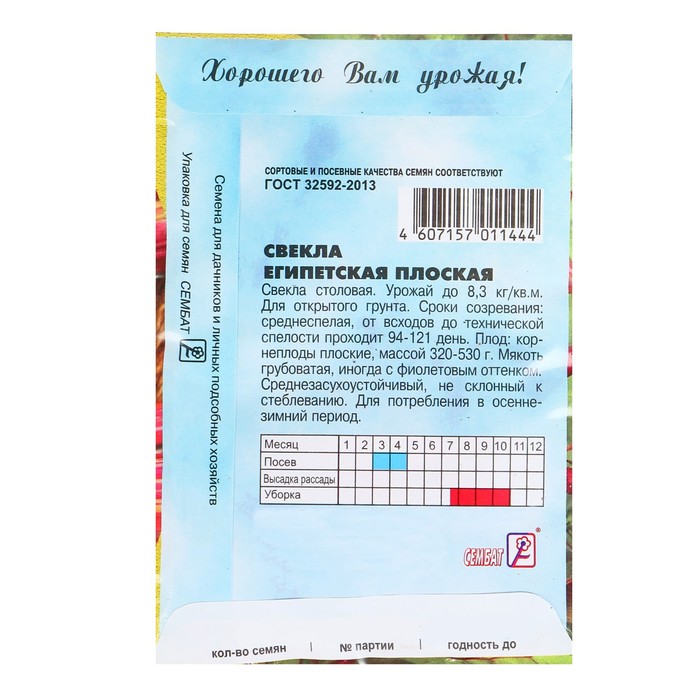 Семена Свекла