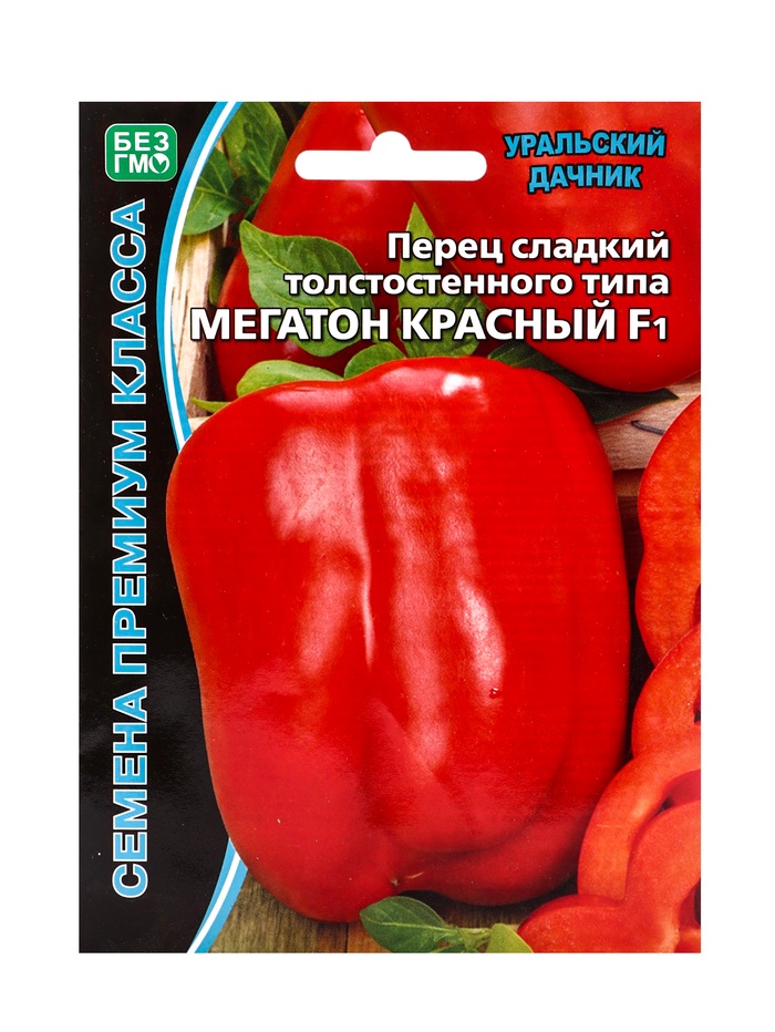 Семена перец сладкий «Мегатон Красный F1», 12 шт.