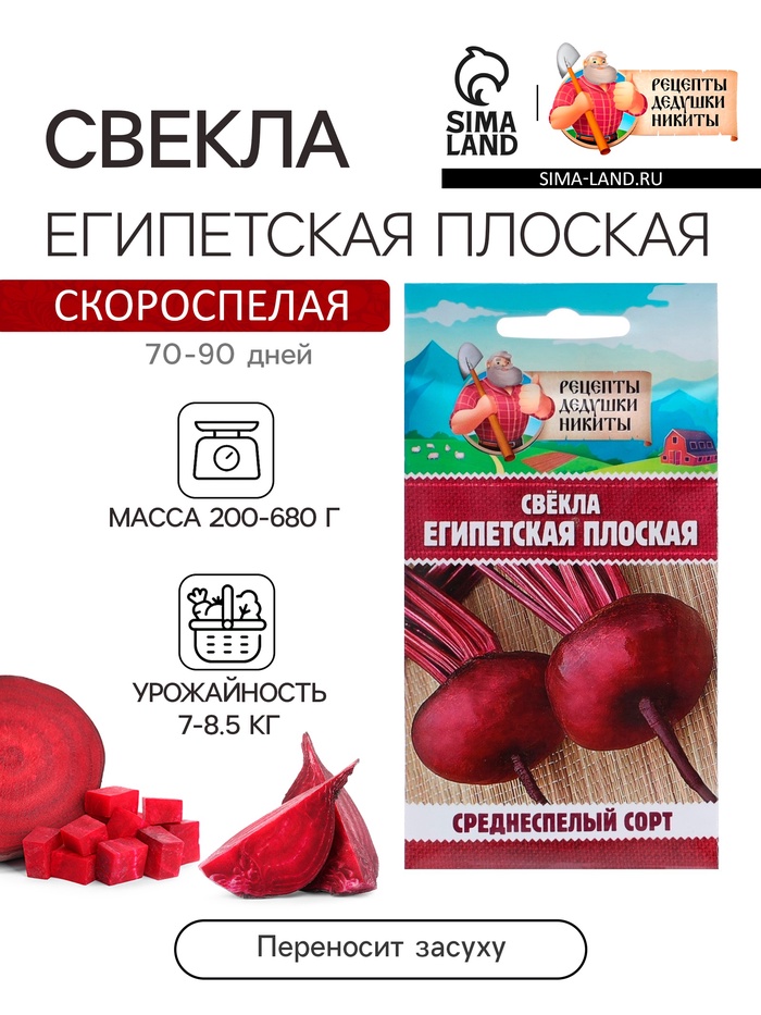 Семена Свекла «Египетская плоская», 2 г