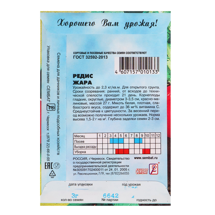 Семена Редис