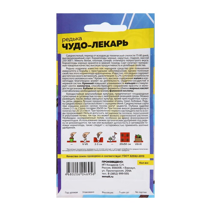 Семена Редька