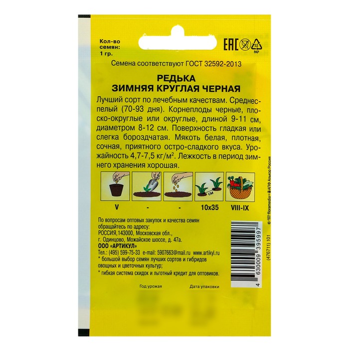 Семена Редька