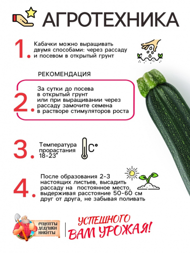 Семена Кабачок цукини 