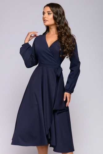 Платье 1001 DRESS #908562Темно-синий (принт)