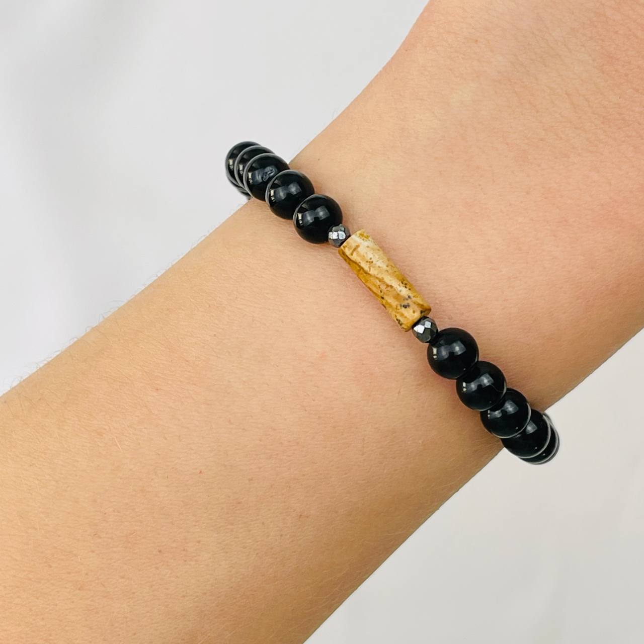 Радуга Самоцветов Браслет из черного Турмалина