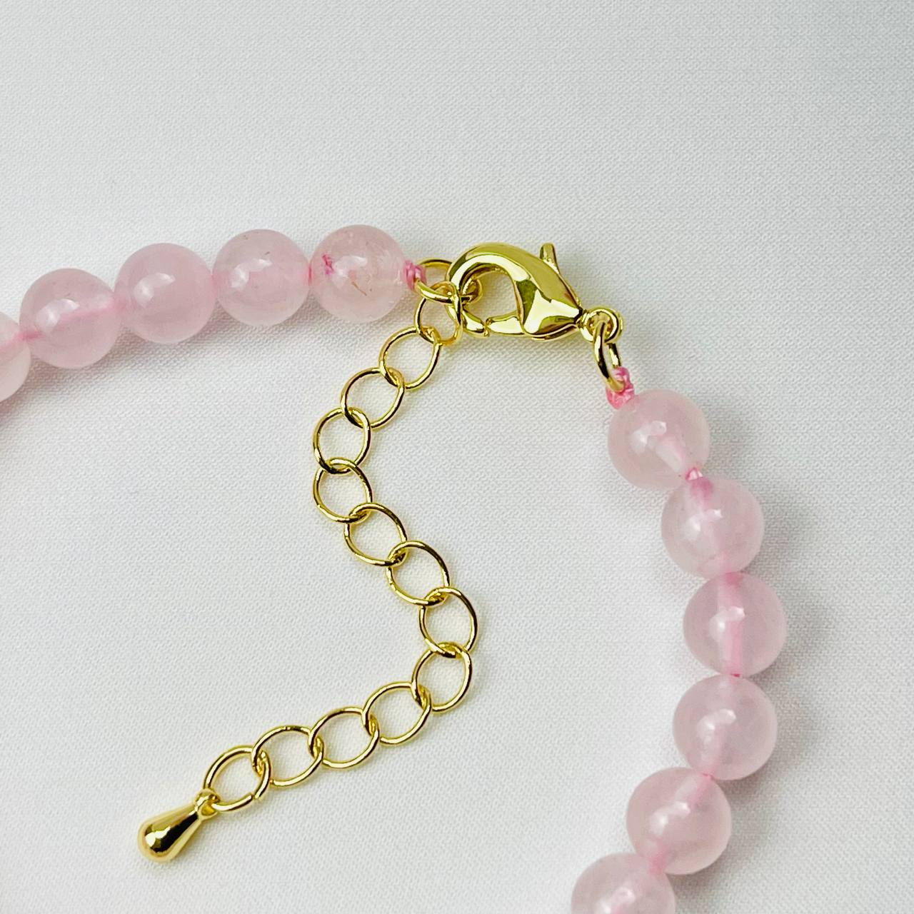 Радуга Самоцветов Браслет из Розового кварца