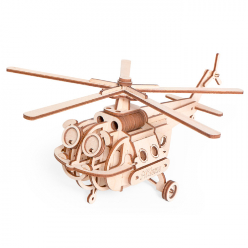 Деревянный Конструктор 3D Вертолет Мишка 0113 в Нижнем Новгороде