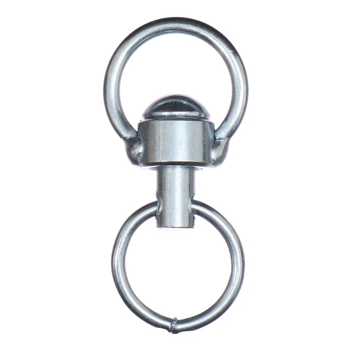 Вертлюг с кольцом, малый,(дл. 6 см, ширина-3 см, дл. кольца 3,7 см, толщина проволоки 0,3 см)